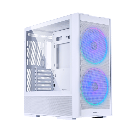 Lian Li LANCOOL 206 Mid Tower Gaming Case - White 