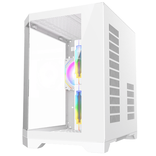 CiT DS240 Micro Tower Gaming Case - White 