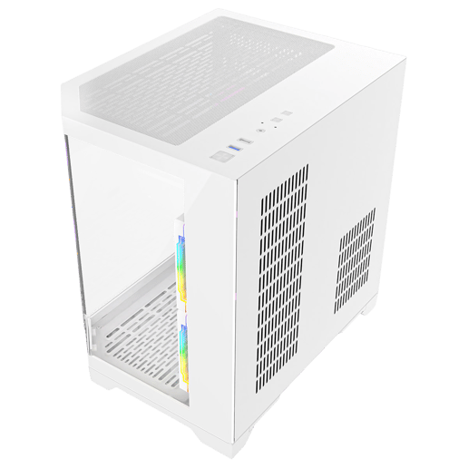 CiT DS240 Micro Tower Gaming Case - White 