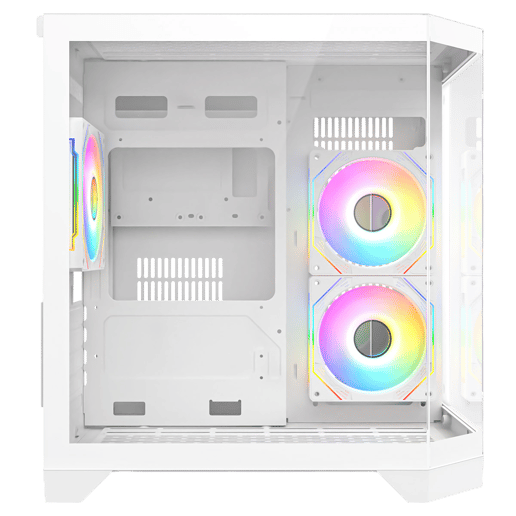 CiT DS240 Micro Tower Gaming Case - White 