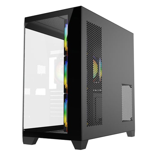 CiT DS360 Mid Tower Gaming Case - Black 
