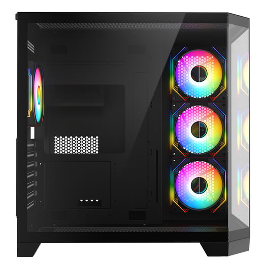 CiT DS360 Mid Tower Gaming Case - Black 