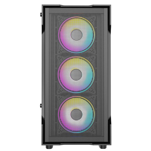 CiT CSCITTORNADOMESHBLK Micro Tower Gaming Case - Black 