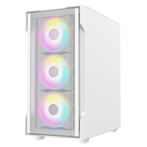 CiT CIT-TORNADOMSH-WHT Micro Tower Gaming Case - White 
