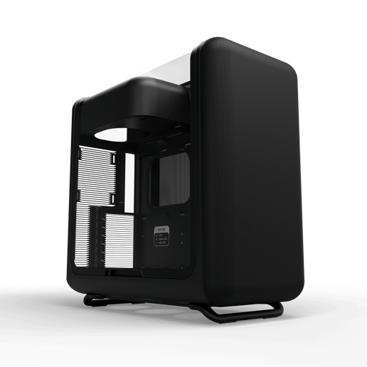 HYTE X50 Pitch Black Mid Tower Gaming Case - Black 