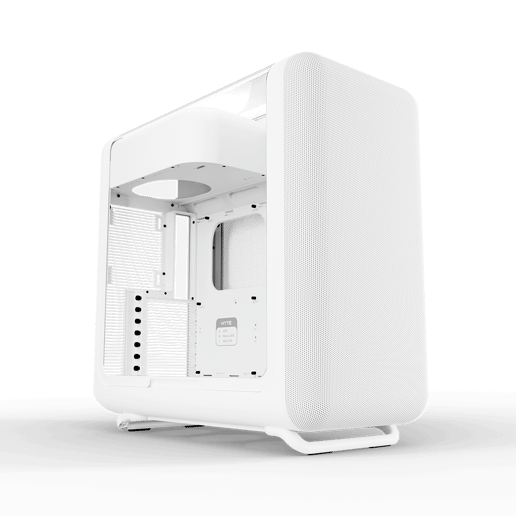 HYTE X50 Snow White Mid Tower Gaming Case - White 
