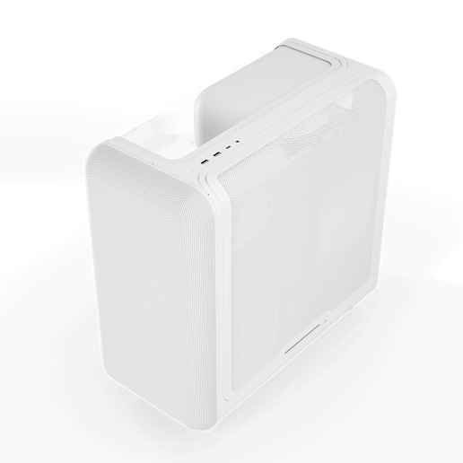 HYTE X50 Snow White Mid Tower Gaming Case - White 
