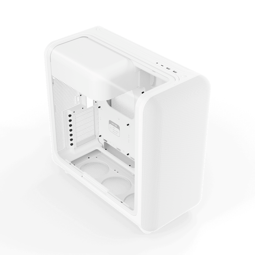 HYTE X50 Snow White Mid Tower Gaming Case - White 