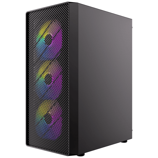 Antec Antec AX26 RGB Elite Mid-Tower Gaming PC Case - Pr Mid Tower Case - Black 