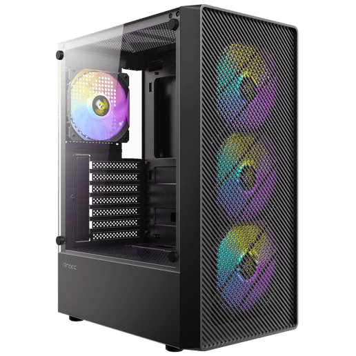 Antec Antec AX26 RGB Elite Mid-Tower Gaming PC Case - Pr Mid Tower Case - Black 