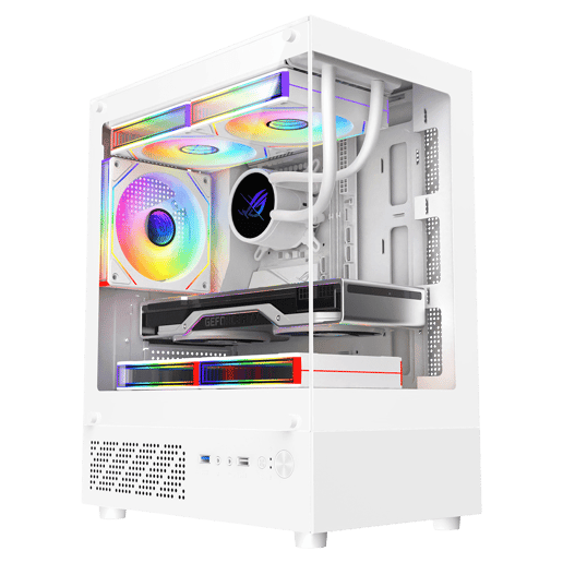 CiT CELCIUS EWT Micro Tower Gaming Case - White 