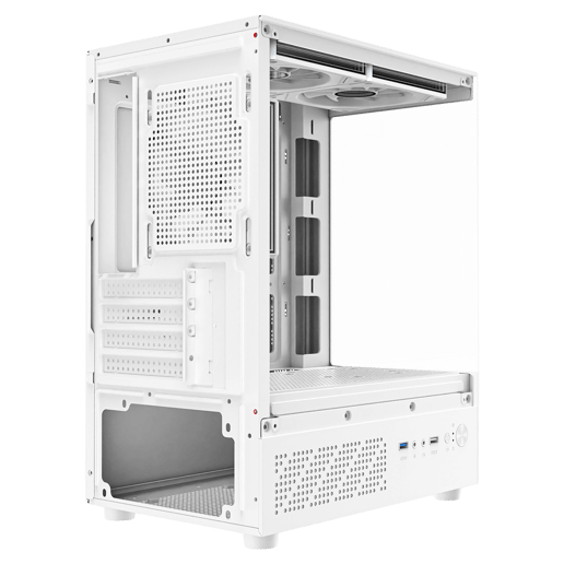 CiT CELCIUS EWT Micro Tower Gaming Case - White 