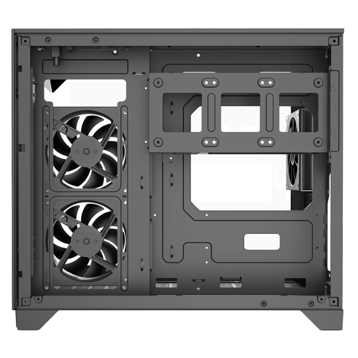 Powercool PC-ATOM-BLK Micro Tower Gaming Case - Black 