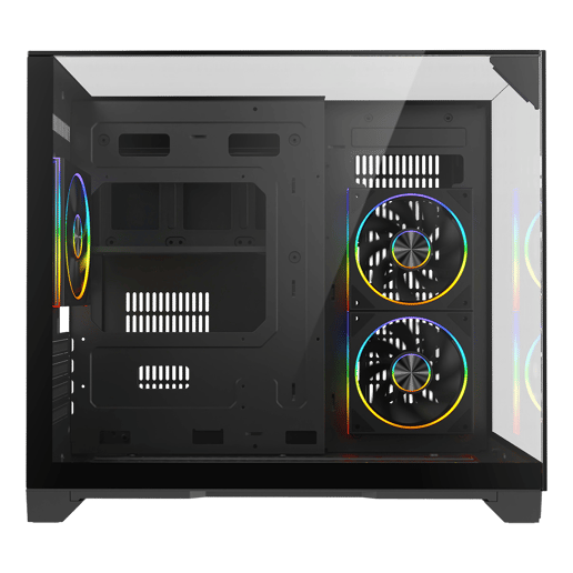 Powercool PC-ATOM-BLK Micro Tower Gaming Case - Black 