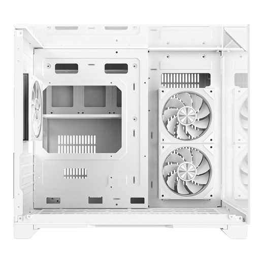 Powercool Atom White Micro Tower Gaming Case - White 