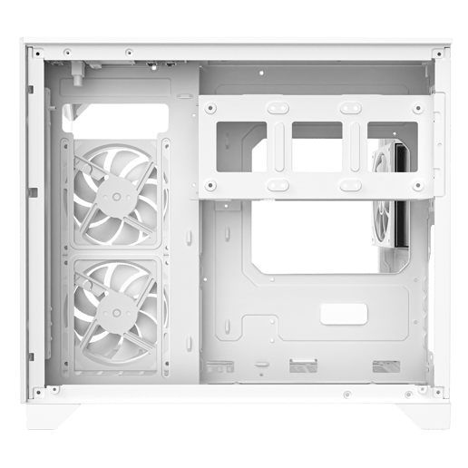 Powercool Atom White Micro Tower Gaming Case - White 