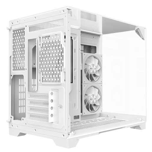 Powercool Atom White Micro Tower Gaming Case - White 