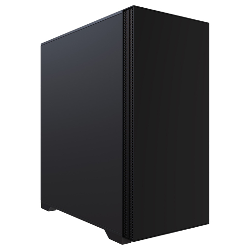 Powercool Silent Mid Tower Case - Black 