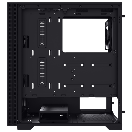 Powercool Silent Mid Tower Case - Black 