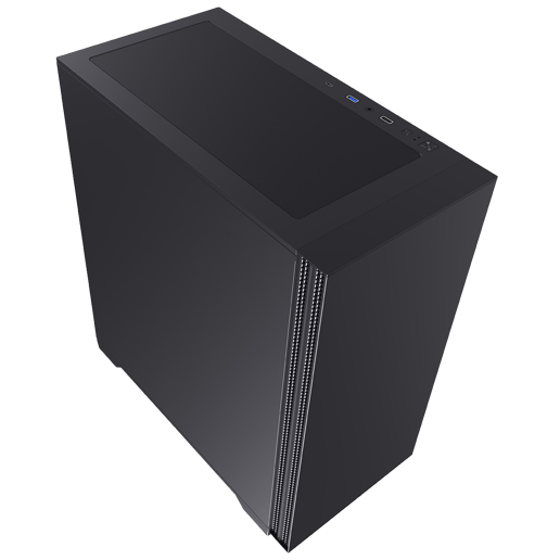Powercool Silent Mid Tower Case - Black 