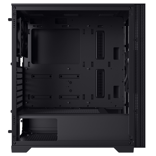 Powercool Silent Mid Tower Case - Black 