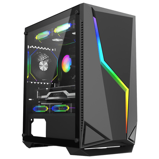 CiT Volt Micro Tower Gaming Case - Black 
