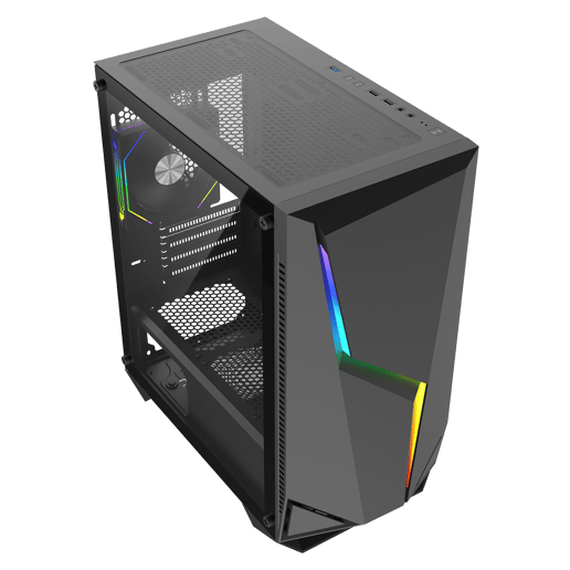 CiT Volt Micro Tower Gaming Case - Black 