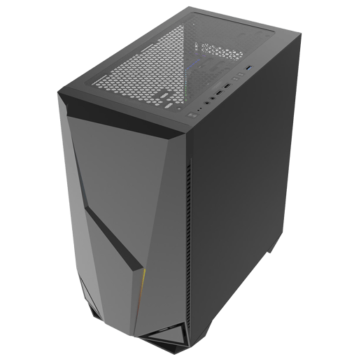 CiT Volt Micro Tower Gaming Case - Black 