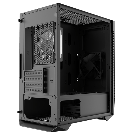 CiT Volt Micro Tower Gaming Case - Black 