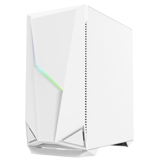 CiT Volt Micro Tower Gaming Case - White 