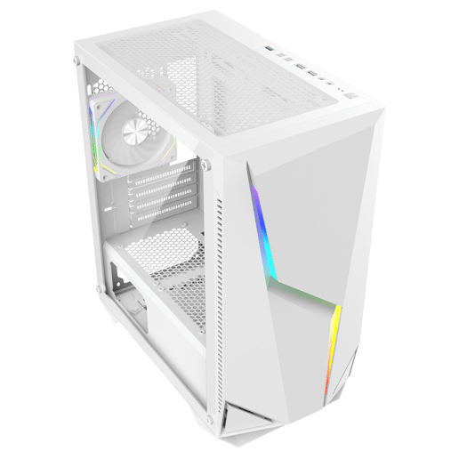 CiT Volt Micro Tower Gaming Case - White 
