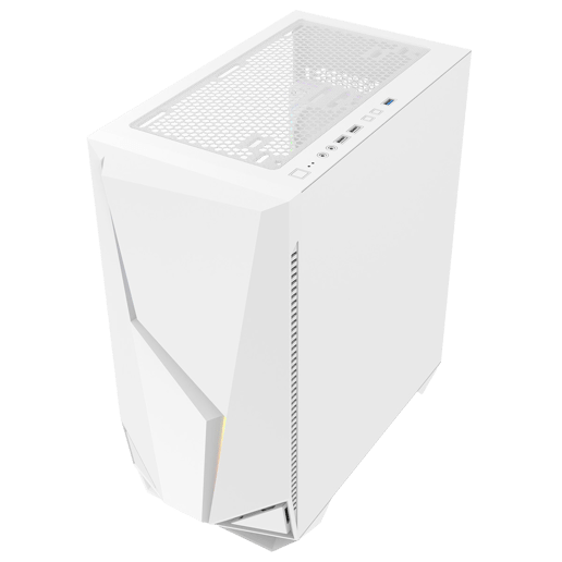 CiT Volt Micro Tower Gaming Case - White 