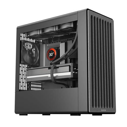 HAVN BF 360 Flow Premium Mid Tower Case - Black 