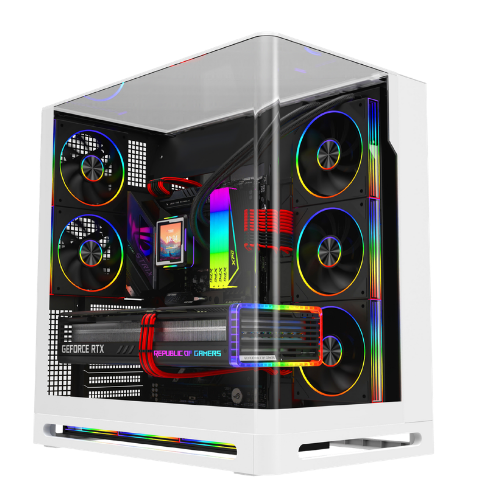 Powercool Navigator White 5x ARGB Fans and Remote