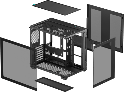 DeepCool CG530 Mid Tower Case - Black 