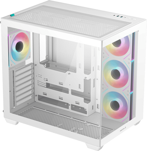 DeepCool CB530 4F WH Mid Tower Gaming Case - White 
