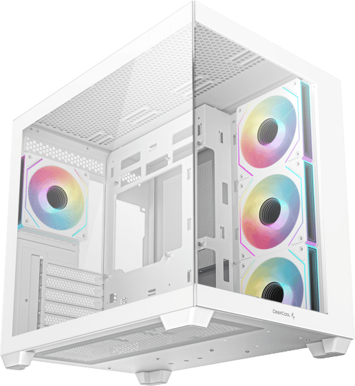 DeepCool CB530 4F WH Mid Tower Gaming Case - White 