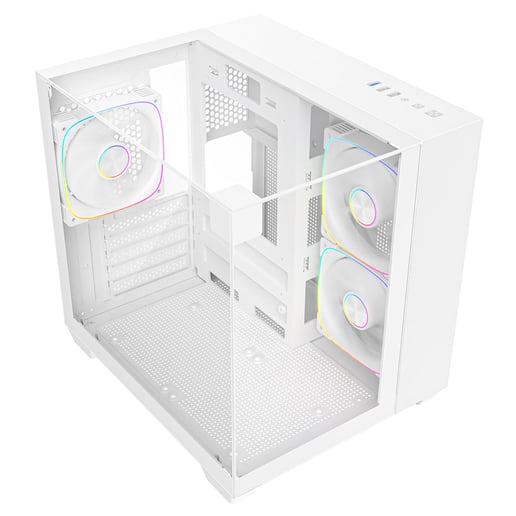 CiT Eclipse Mini Mid Tower Gaming Case - White 