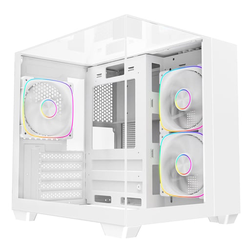 CiT Eclipse Mini Mid Tower Gaming Case - White 