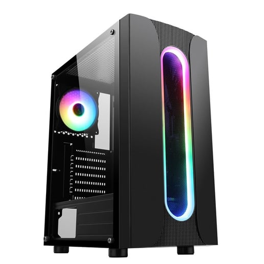 CiT Sauron Mid Tower Gaming Case - Black 