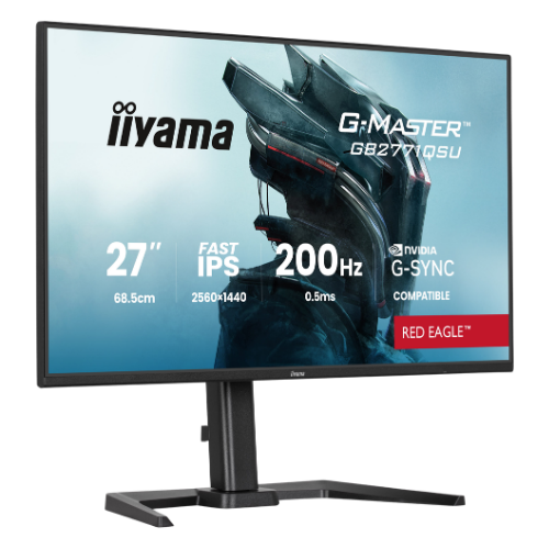 iiyama GB2771QSU-B1 27" Gaming Monitor - IPS, 200Hz, 0.5ms, Speakers, HDMI, DP