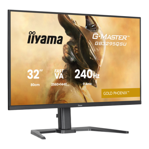 iiyama GB3295QSU-B1 31.5" Gaming Monitor - VA, 240Hz, 0.4ms, Speakers, HDMI, DP