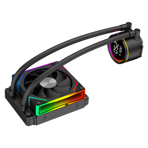  CiT Pro Glacier Watercooler 120mm Black With Temp Display