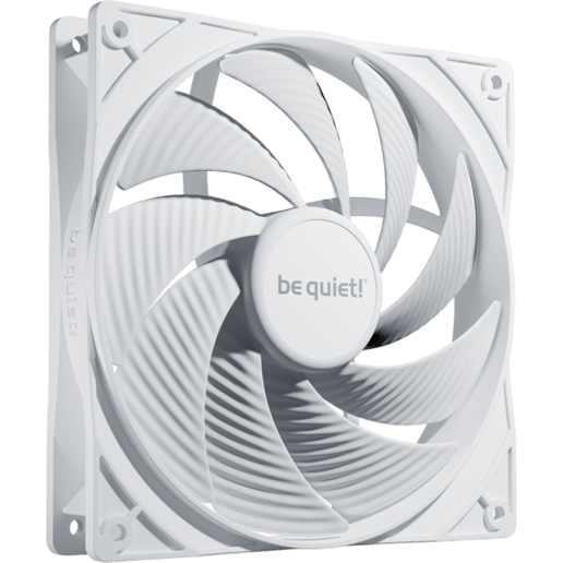 Be Quiet Pure Wings 3 PWM High Speed 140mm Chassis Fan in White