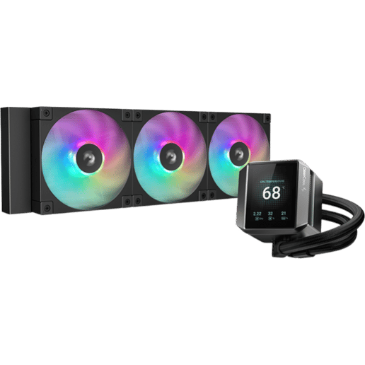DeepCool Mystique 360 ARGB 360mm AiO Liquid CPU Cooler in Black