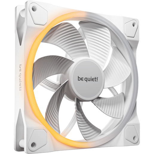 be quiet! Light Wings 140mm PWM Chassis Fan in White with Reverse Blades
