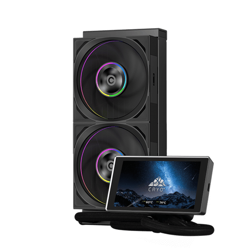 Chillblast Cryo Storm 240 ARGB AIO Cooler + Cryo Display 5 " Screen
