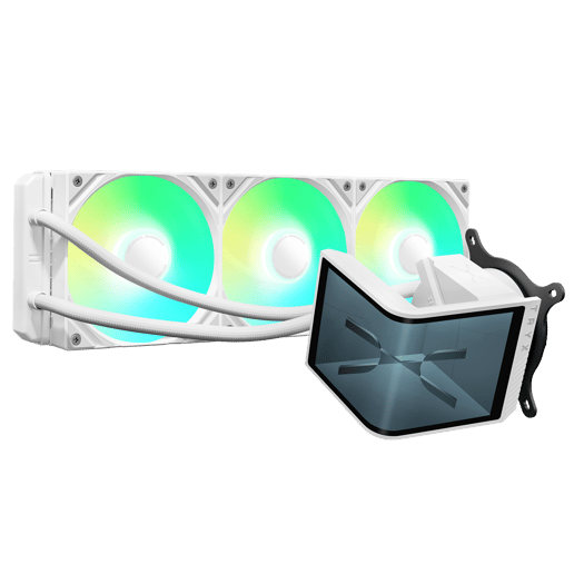 TRYX PANORAMA SE ARGB 360mm AiO Liquid CPU Cooler in White