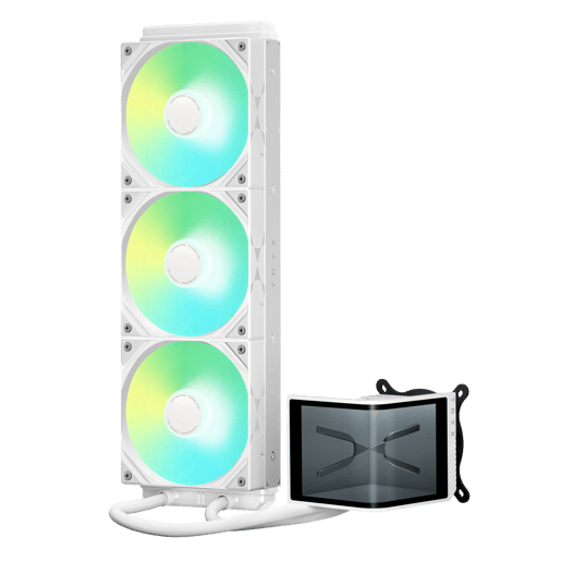 TRYX PANORAMA SE ARGB 360mm AiO Liquid CPU Cooler in White