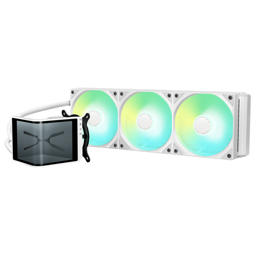 TRYX PANORAMA SE ARGB 360mm AiO Liquid CPU Cooler in White